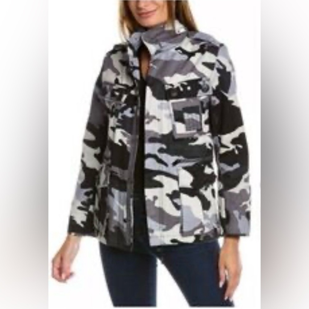 NWT Zadig & Voltaire Kola Camo Noir Jacket Women’s Size Medium